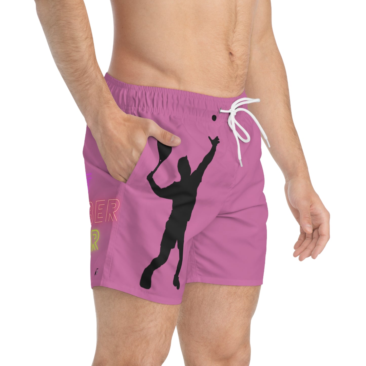 Swim Trunks: Tennis Lite Pink