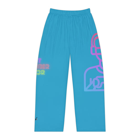 Women's Pajama Pants: Gaming Turquoise