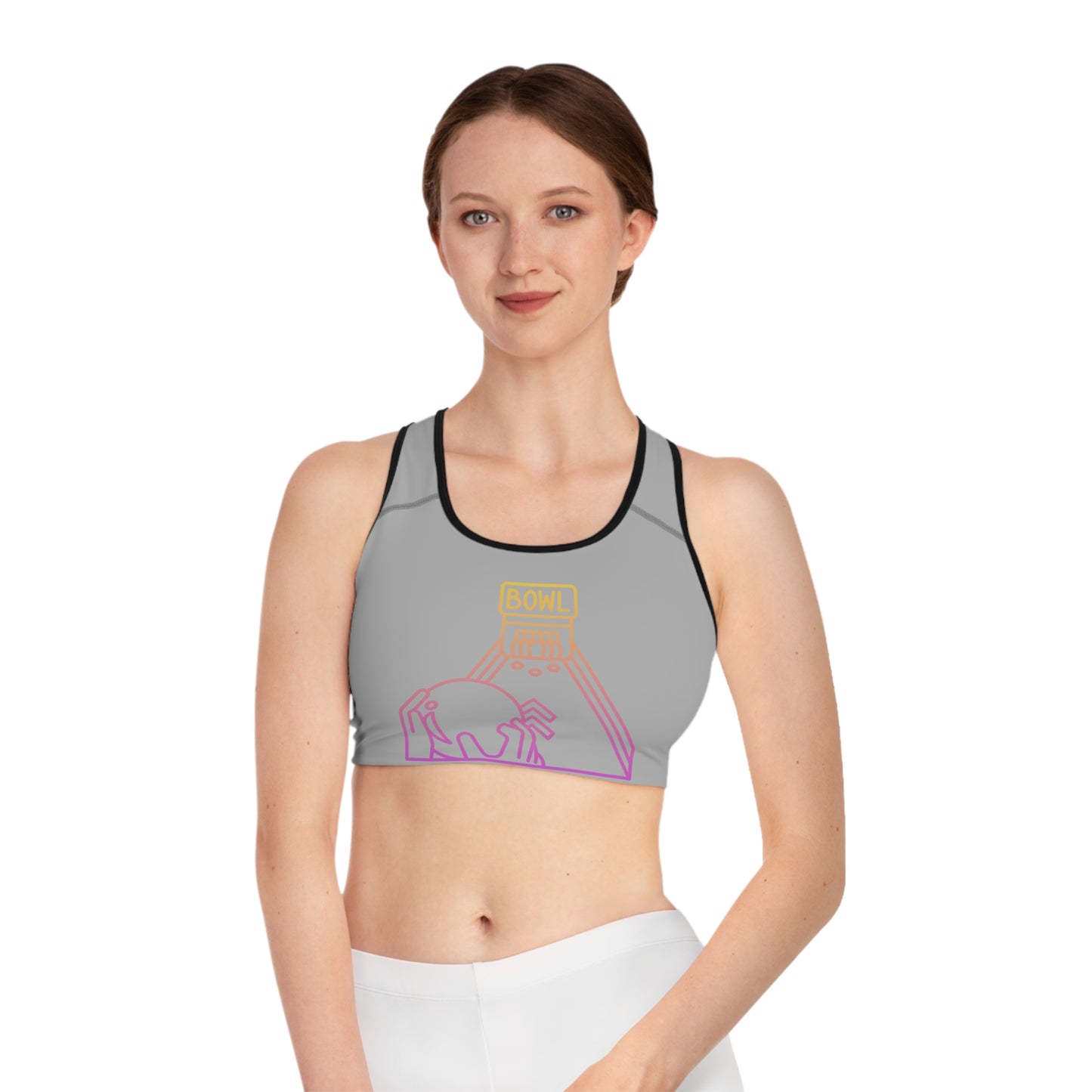 Sports Bra: Bowling Lite Grey