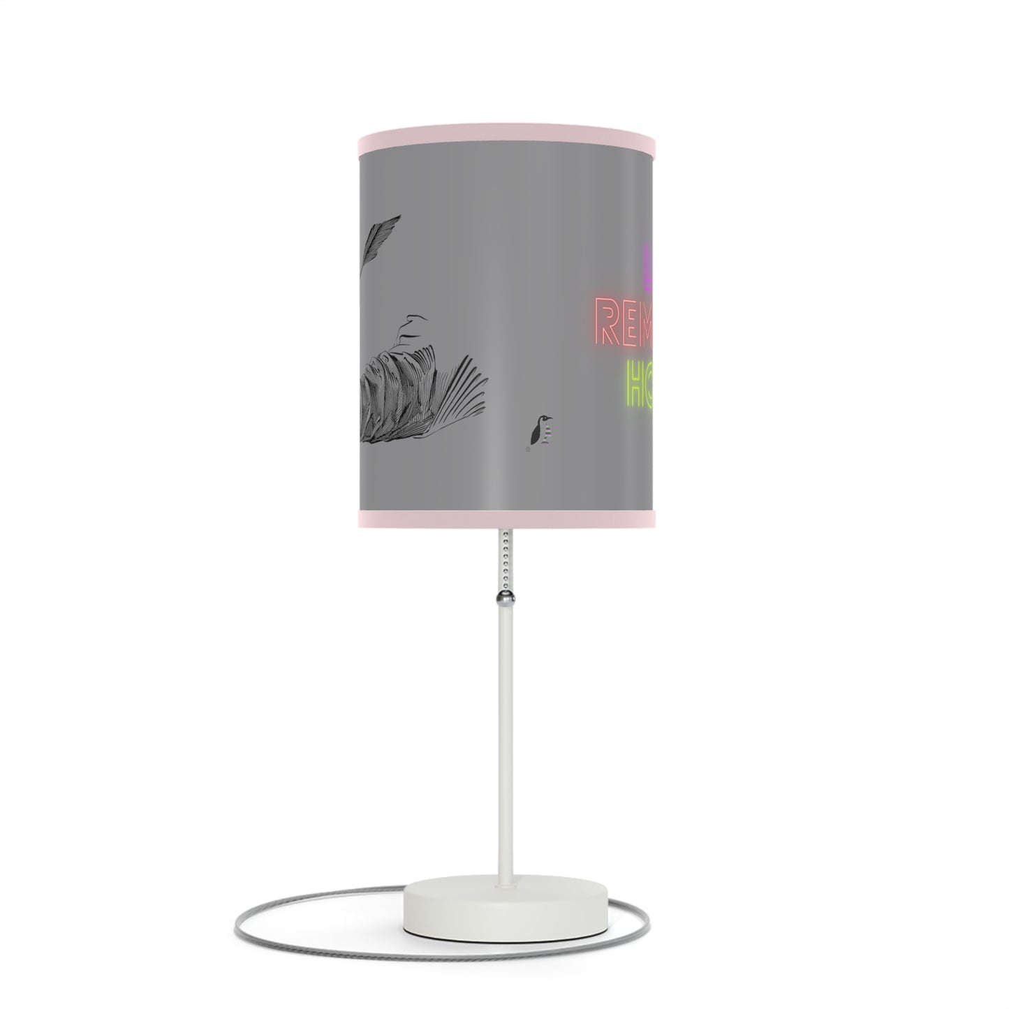 Lamp on a Stand, US|CA plug: Writing Gray 