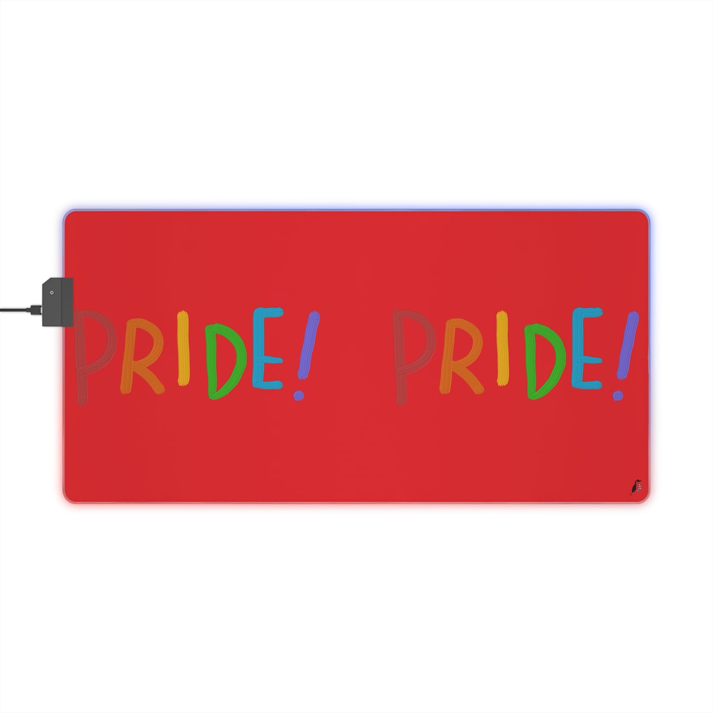 LED Gaming Mouse Pad: LGBTQ Pride Red