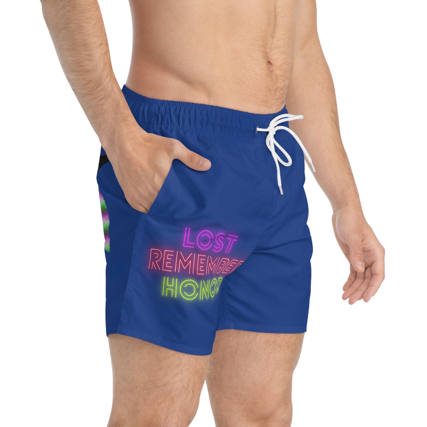 Swim Trunks: Lost Remember Honor Dark Blue