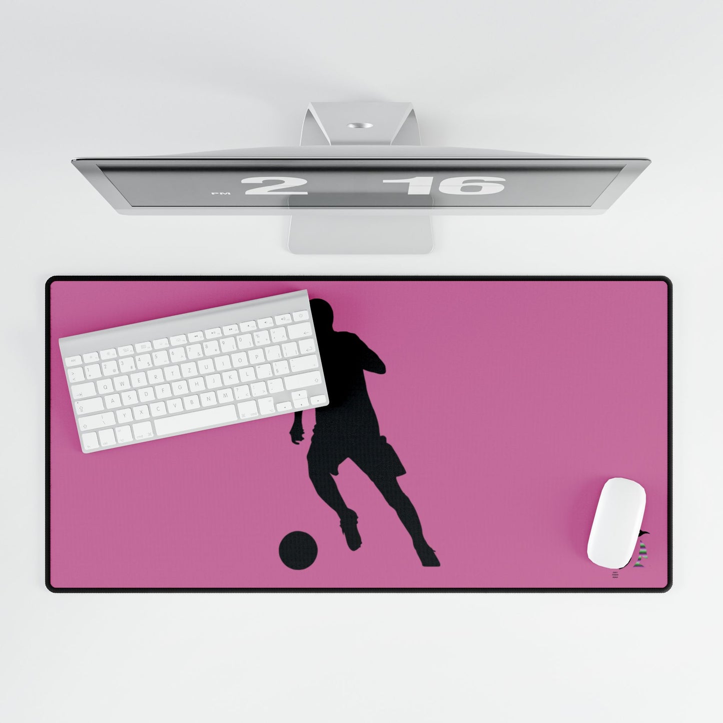 Desk Mats: Soccer Lite Pink