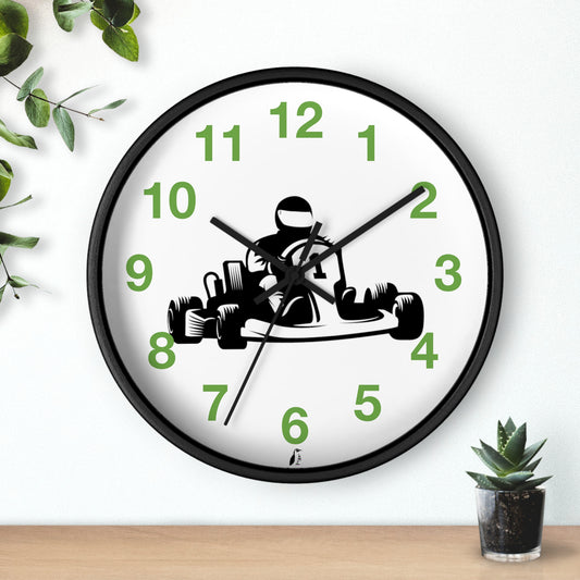 Wall clock: Racing Green