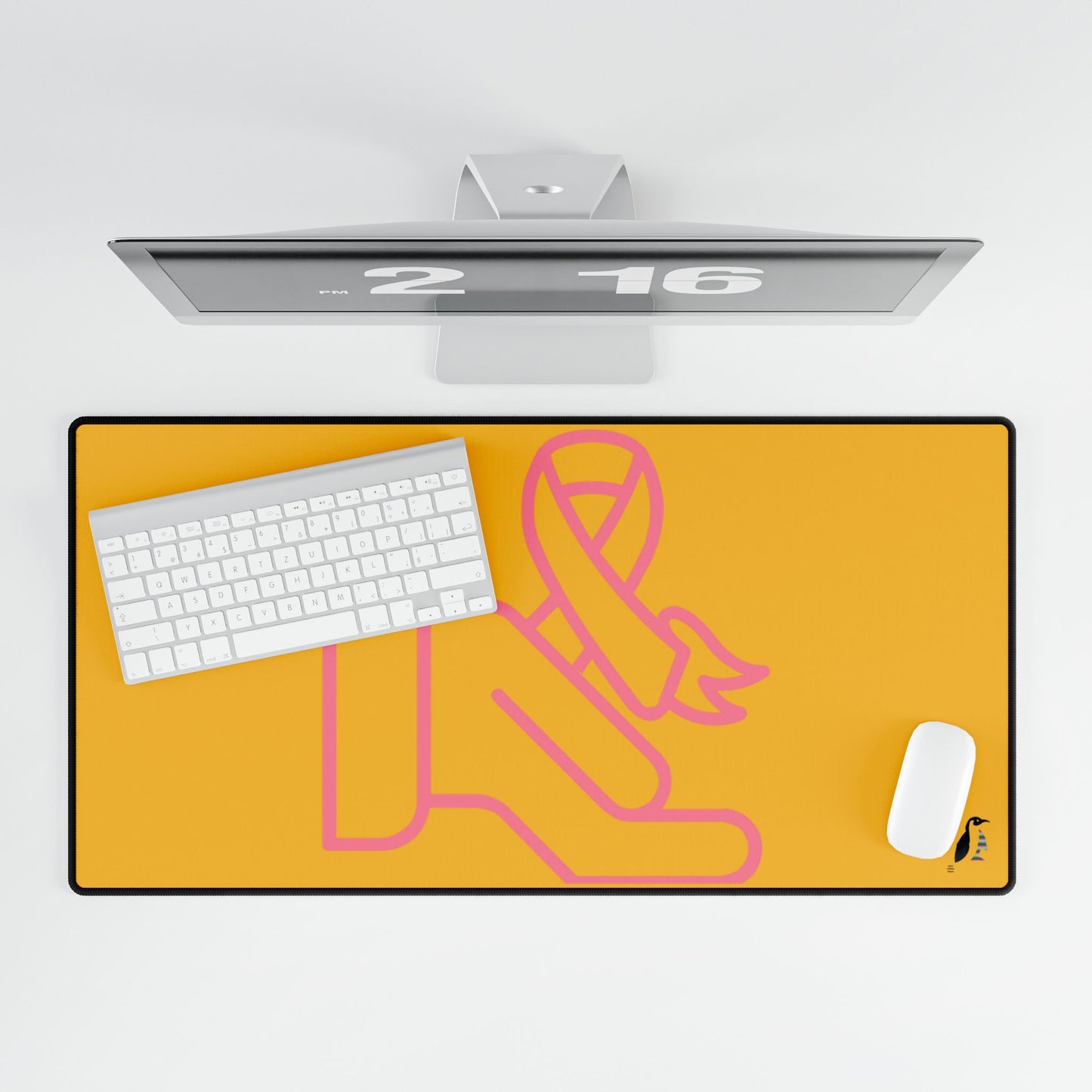 Desk Mats: Fight Cancer Yellow