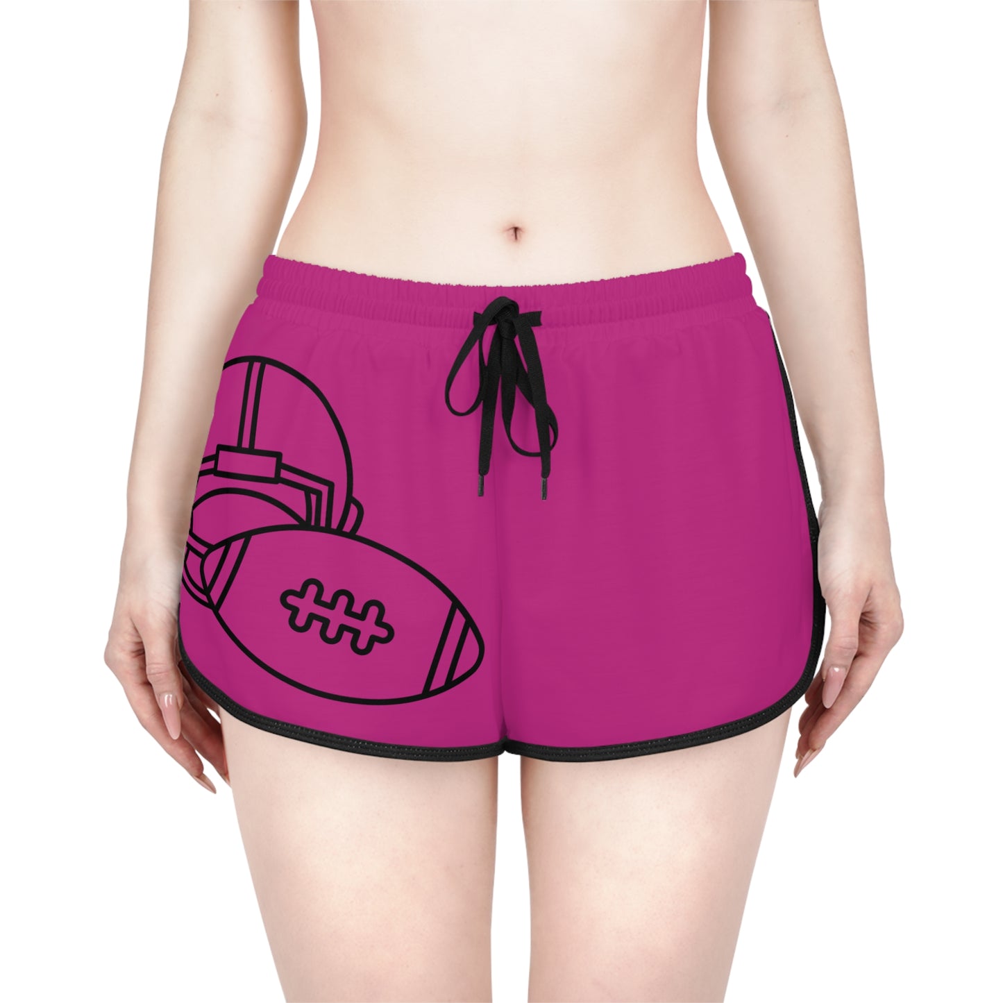 Women's Relaxed Shorts: Football Pink