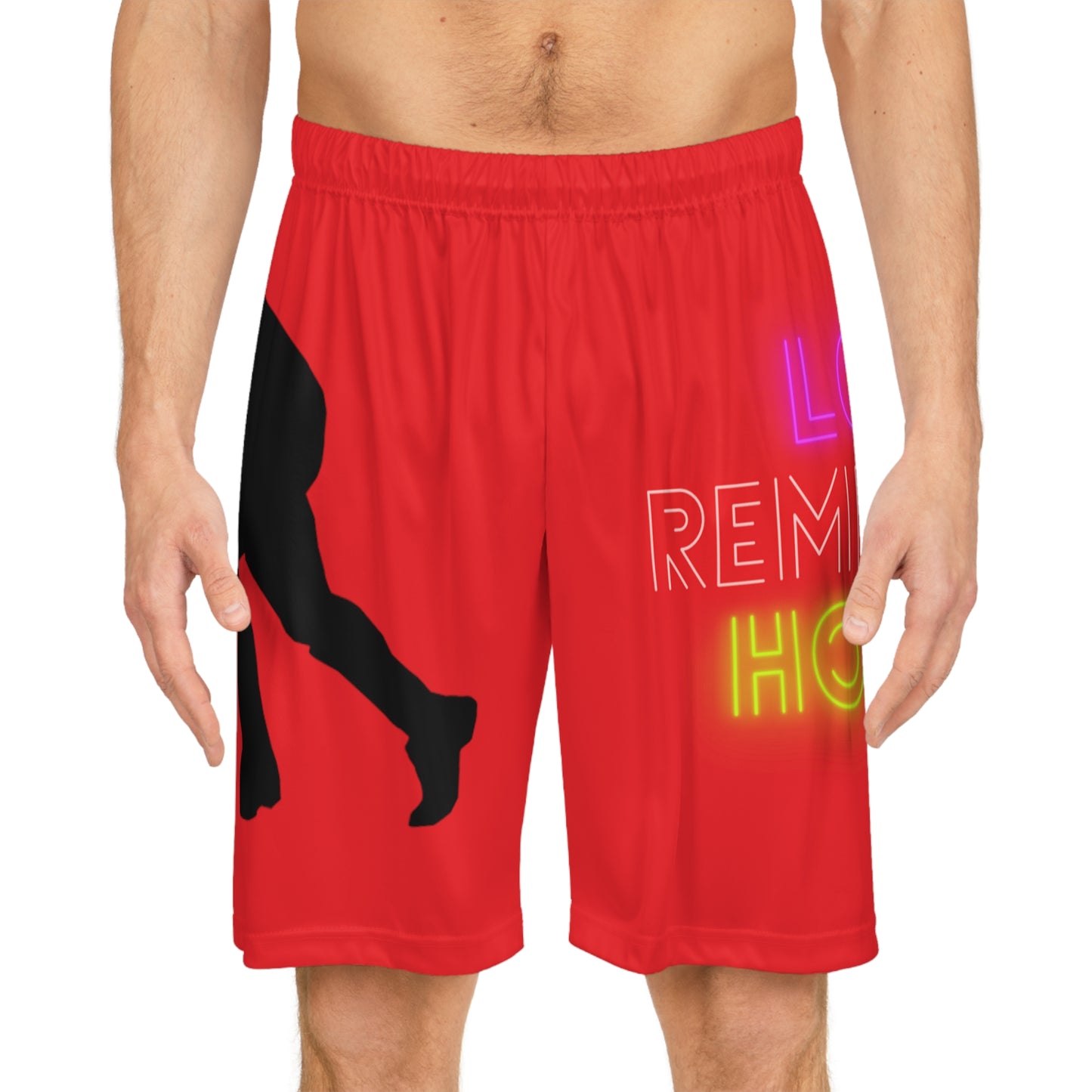 Basketball Shorts: Hockey Red