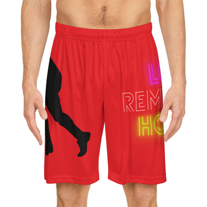 Basketball Shorts: Hockey Red