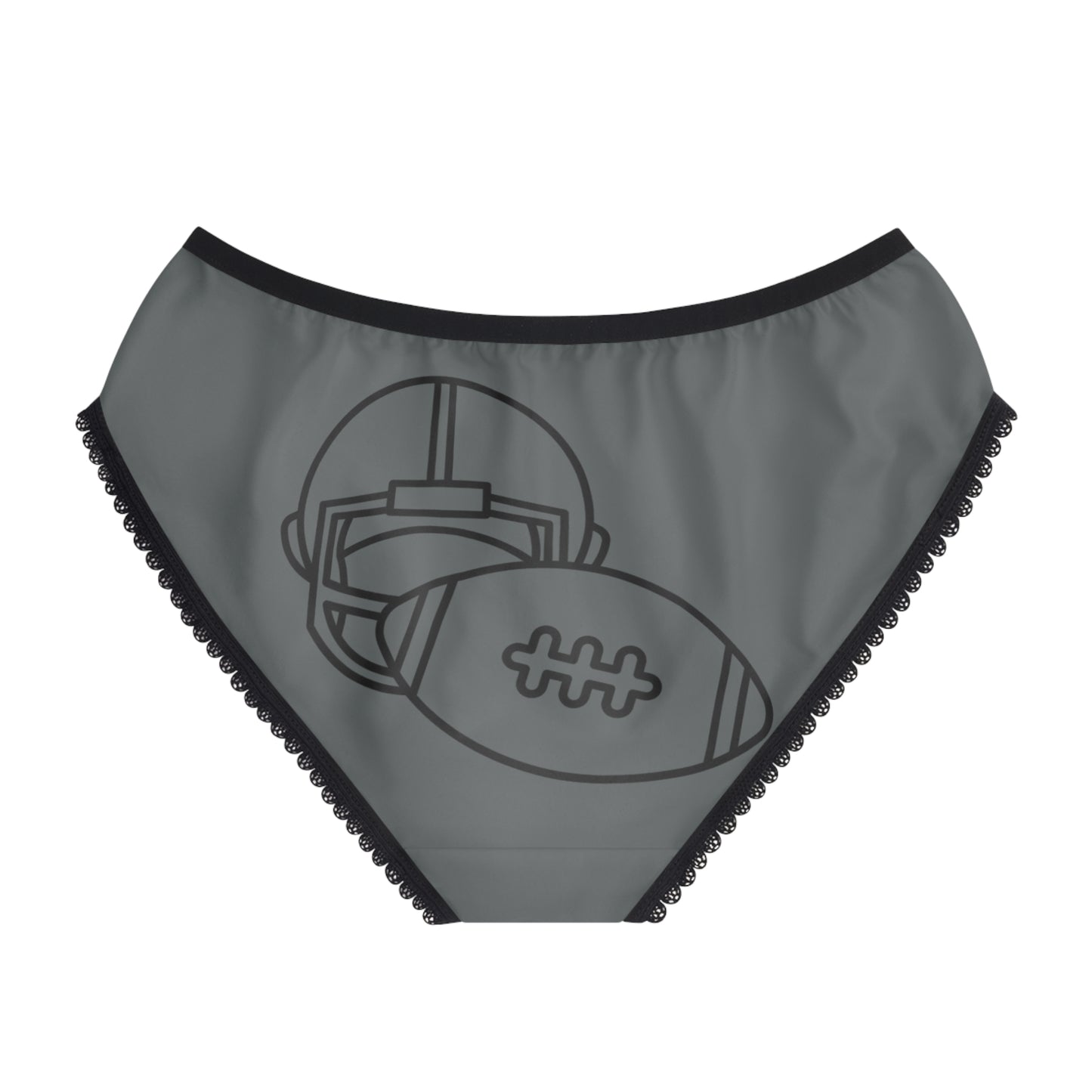 Women's Briefs: Football Dark Grey