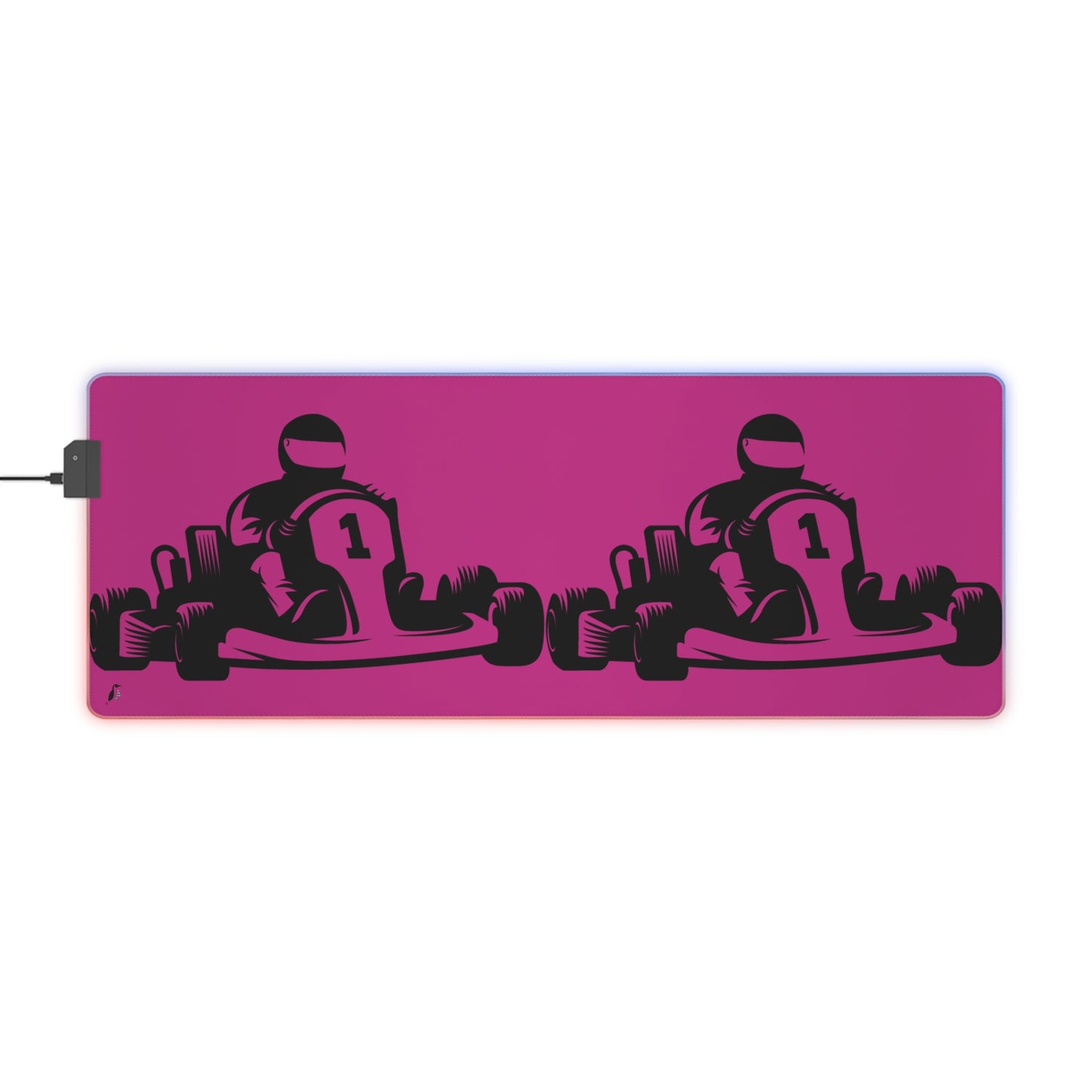 LED Gaming Mouse Pad: Racing Pink