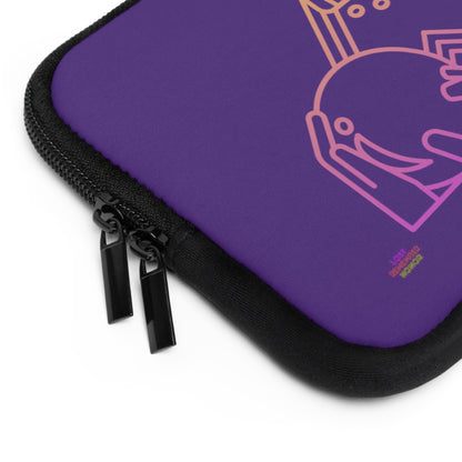 Laptop Sleeve: Bowling Purple