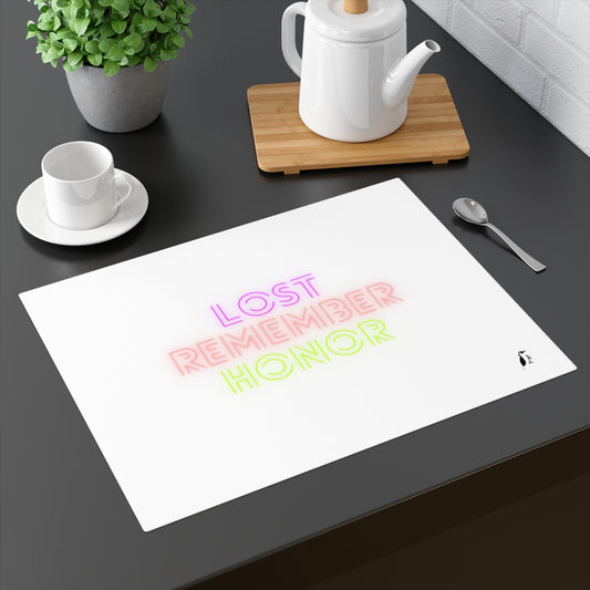 Placemat, 1pc: Lost Remember Honor White