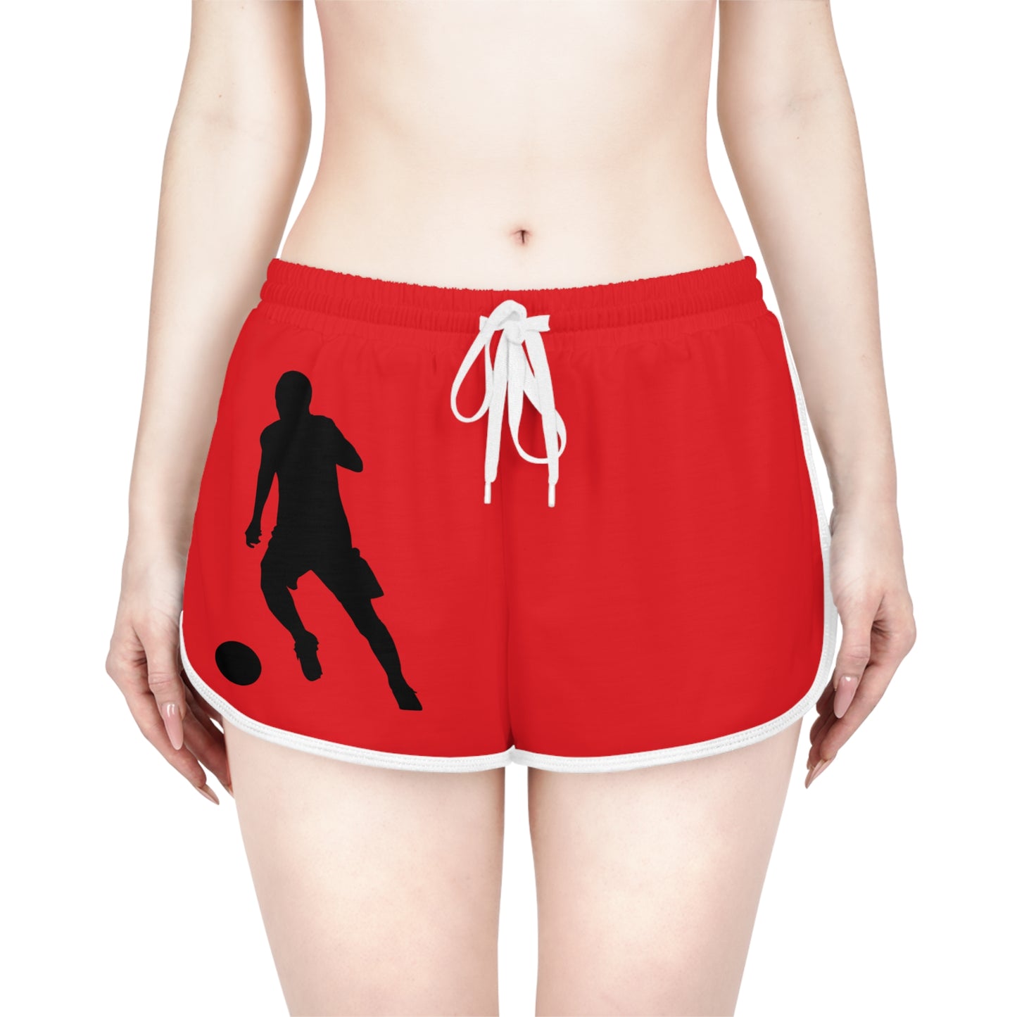 Women's Relaxed Shorts: Soccer Red