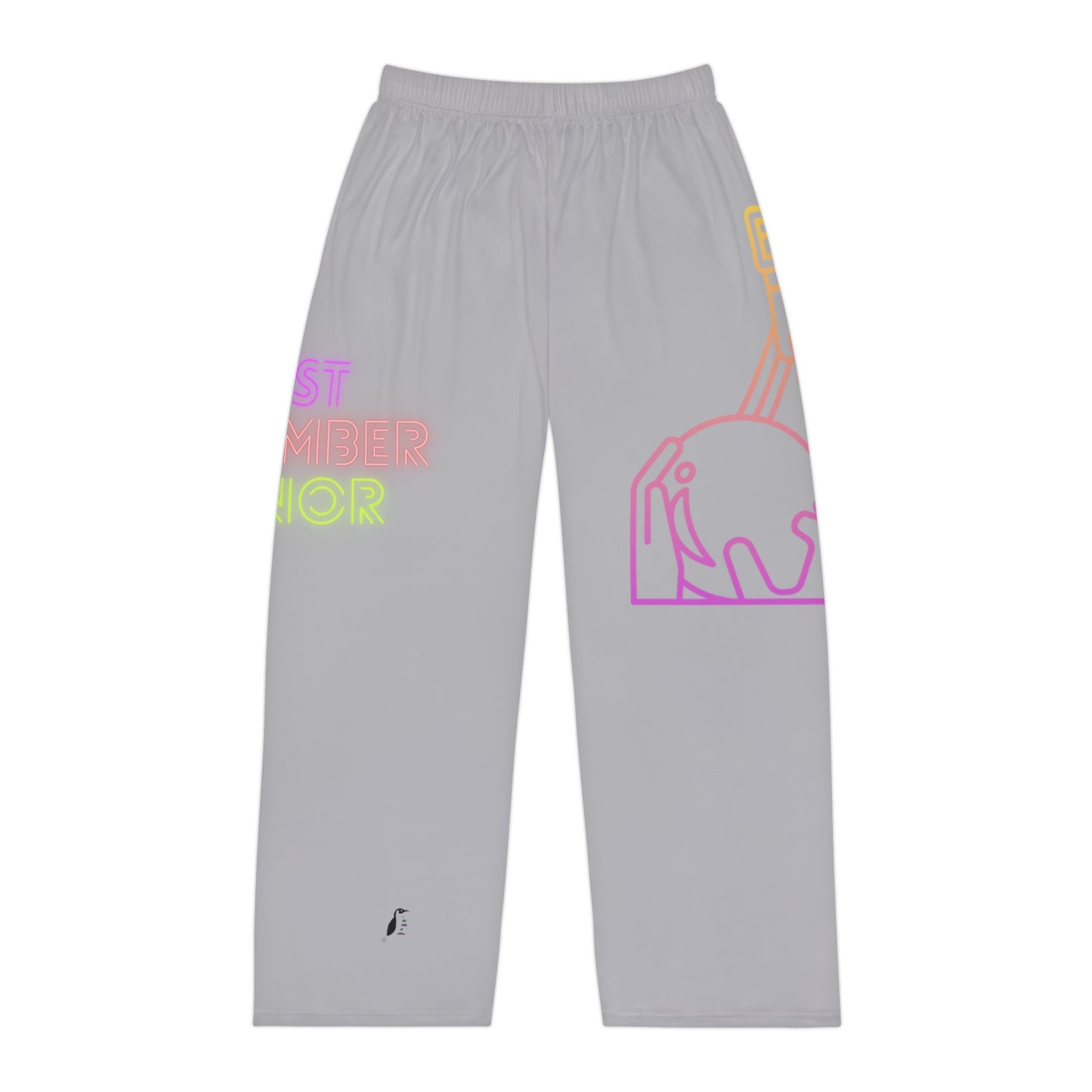 Men's Pajama Pants: Bowling Lite Grey