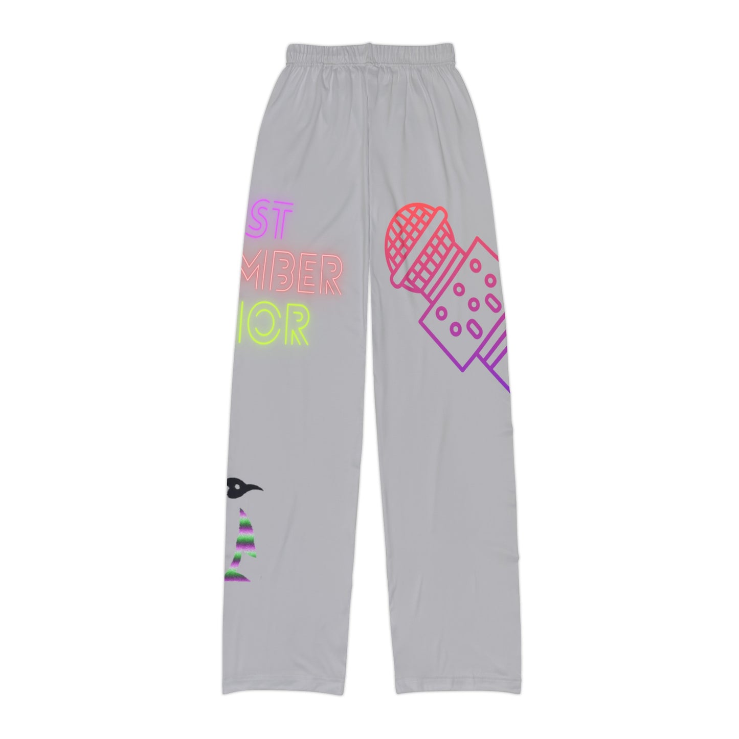 Kids Pajama Pants: Music Lite Grey