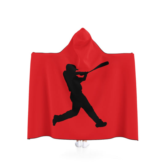 Hooded Blanket: Baseball Red
