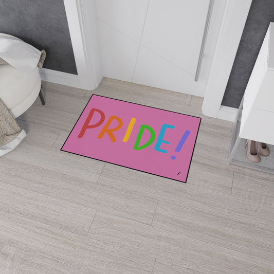 Heavy Duty Floor Mat: LGBTQ Pride Lite Pink