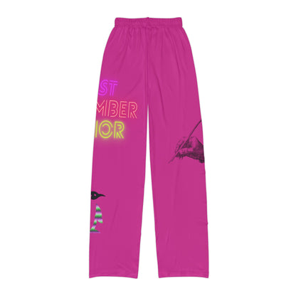 Kids Pajama Pants: Writing Pink