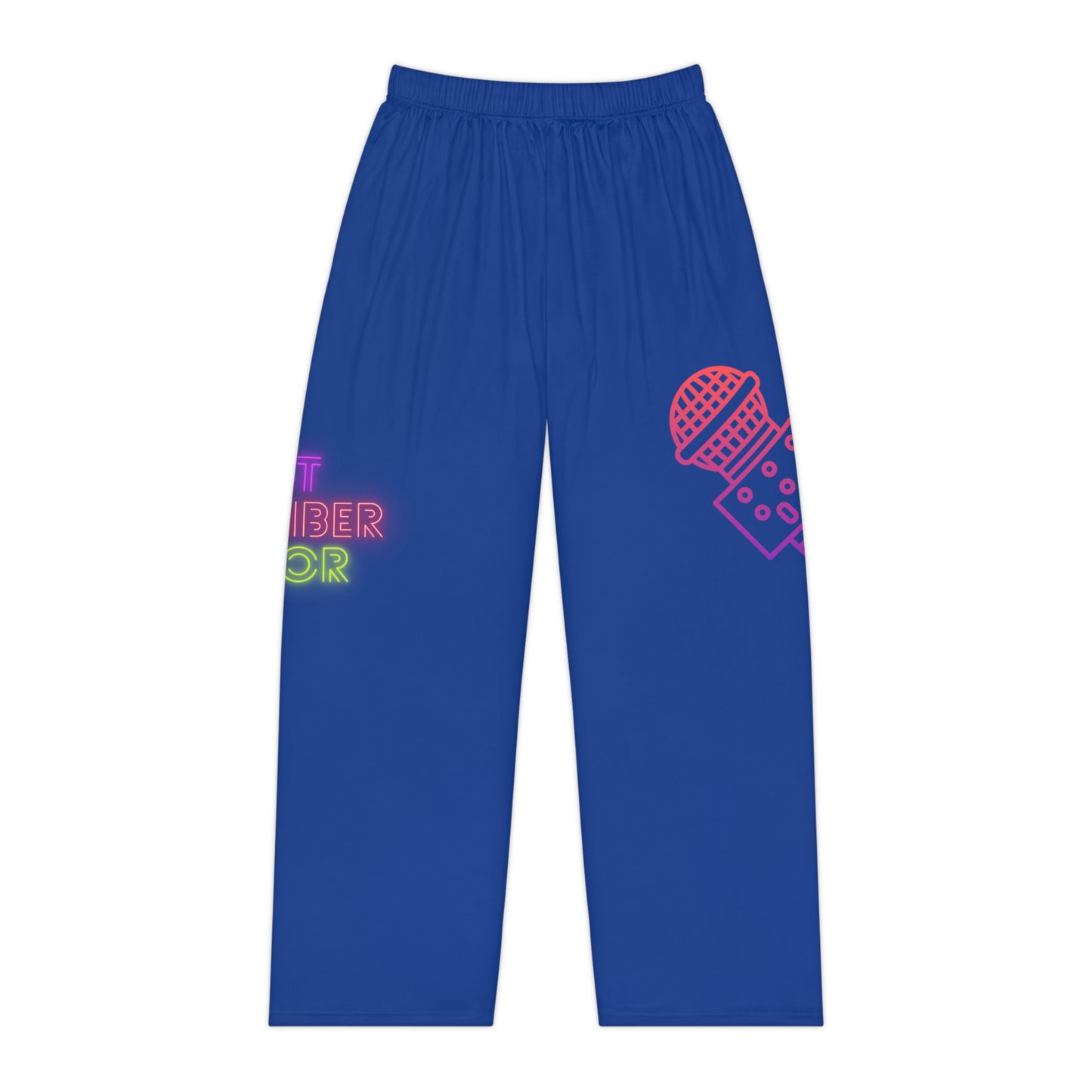 Women's Pajama Pants: Music Dark Blue