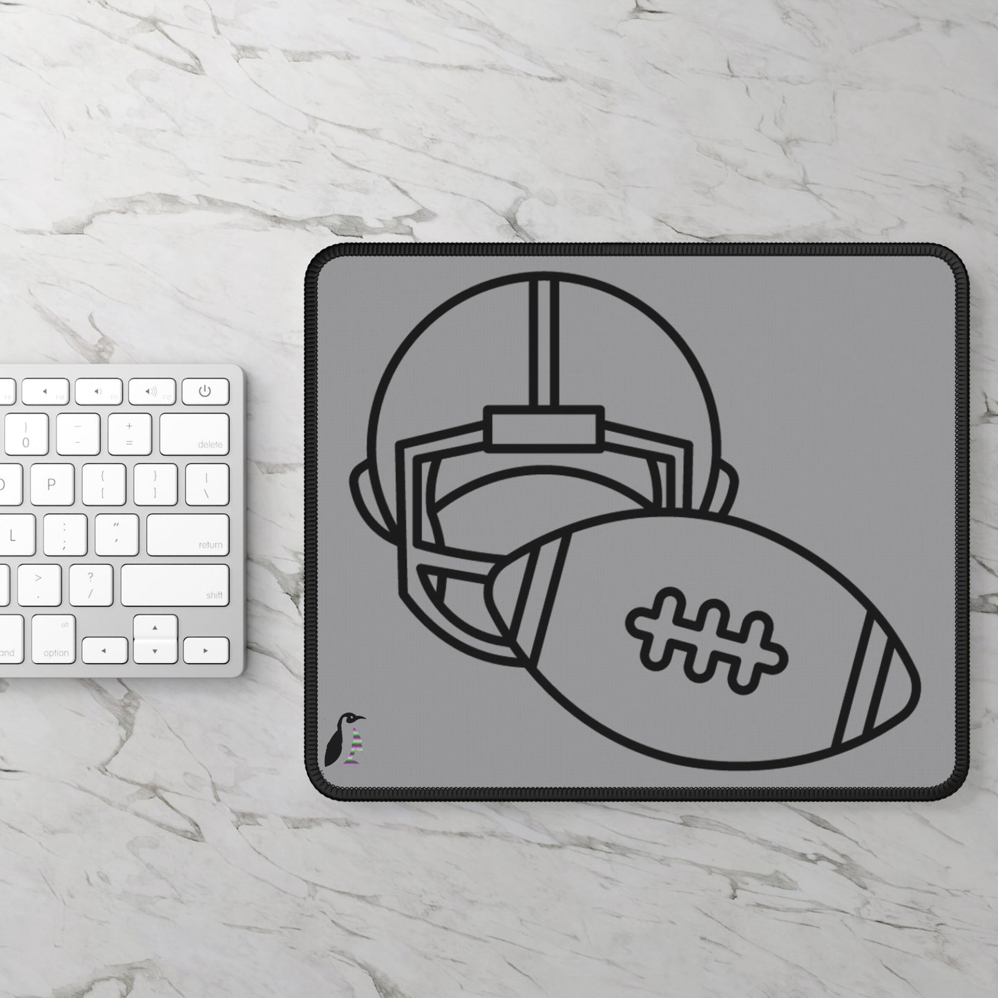 Gaming Mouse Pad: Football Grey