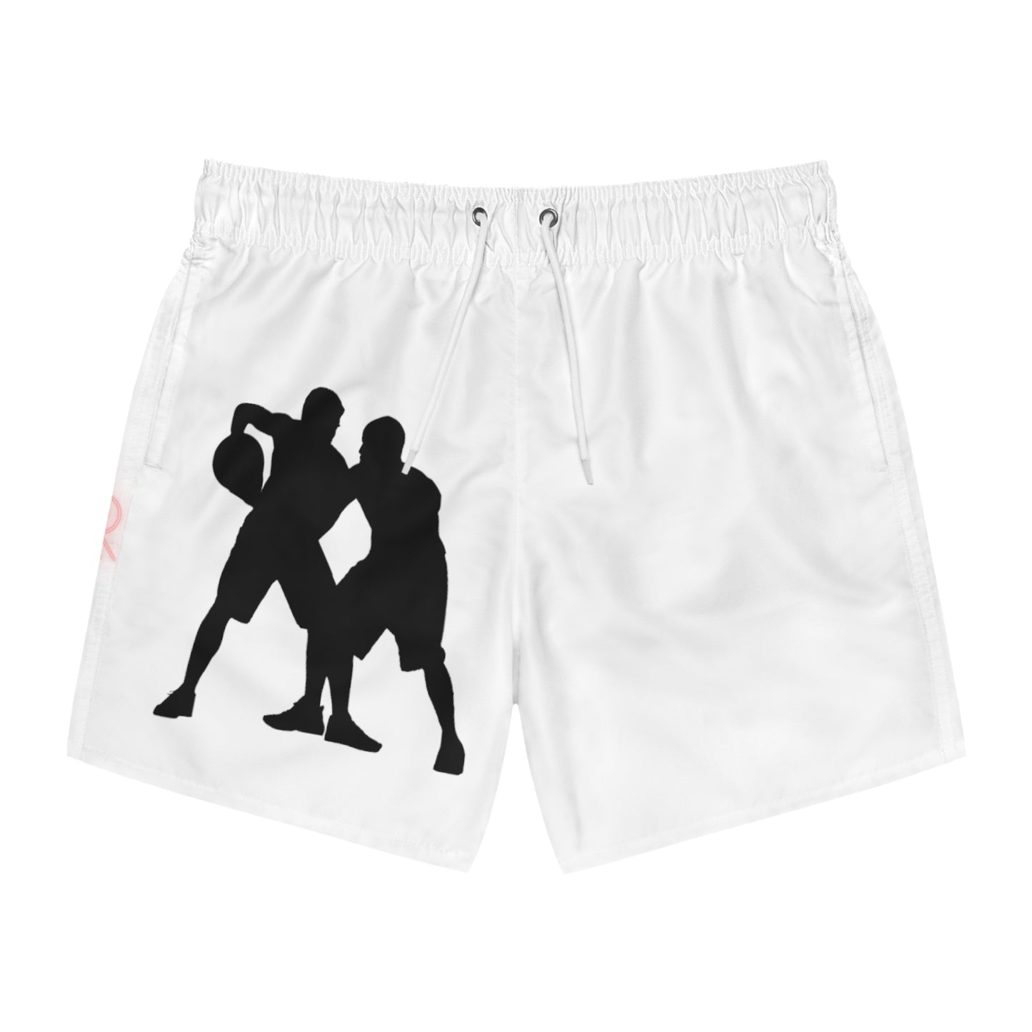 Swim Trunks: Basketball White