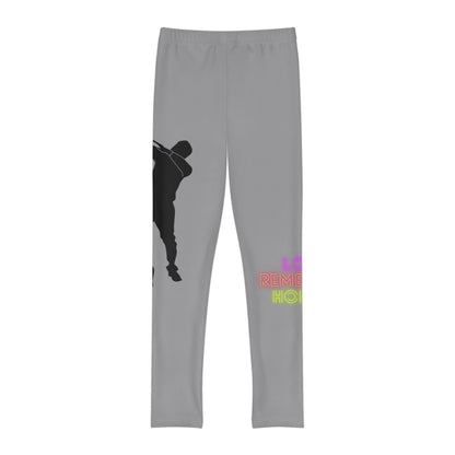 Youth Full-Length Leggings: Dance Grey