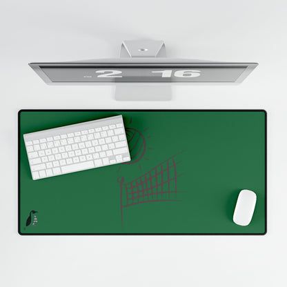 Desk Mats: Volleyball Dark Green