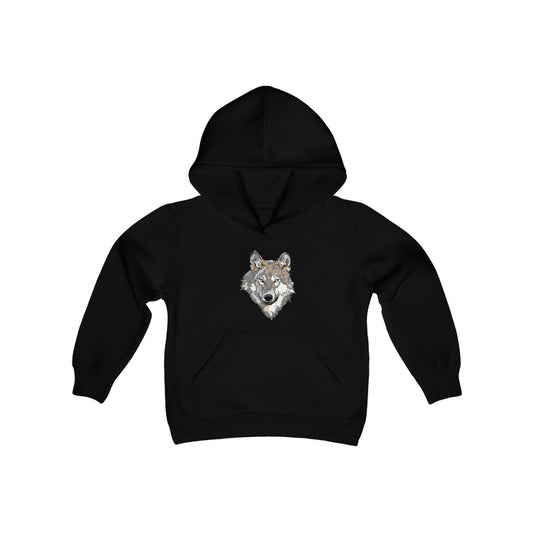 Youth Heavy Blend Hooded Sweatshirt: Mga Lobo 