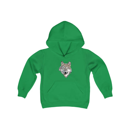 Youth Heavy Blend Hooded Sweatshirt: Wolves