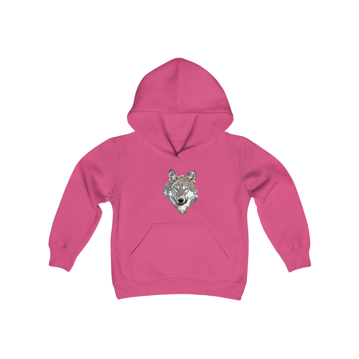 Youth Heavy Blend Hooded Sweatshirt: Wolves