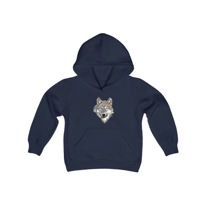 Youth Heavy Blend Hooded Sweatshirt: Wolves