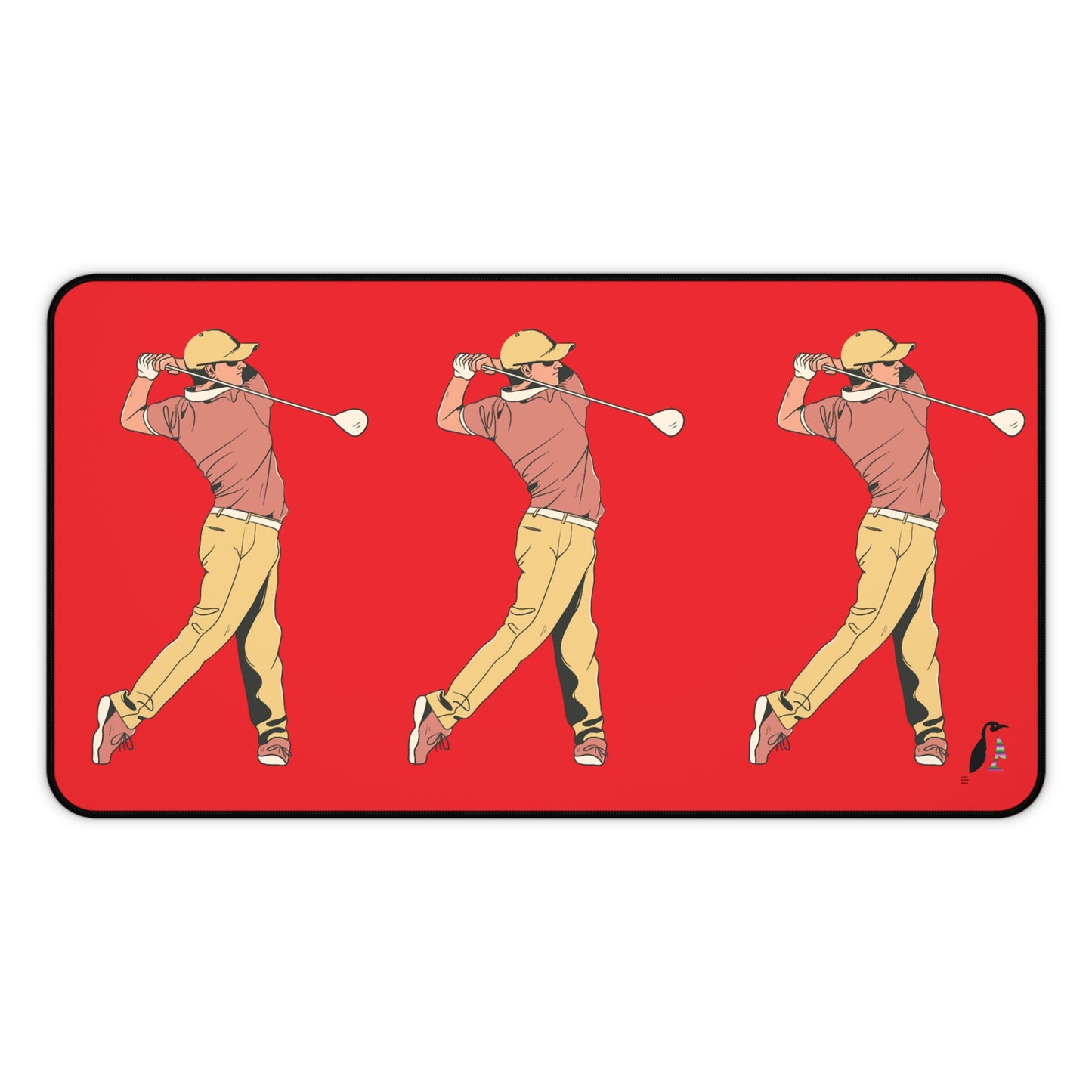 Desk Mat: Golf Red