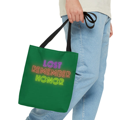 Tote Bag: Lost Remember Honor Dark Green