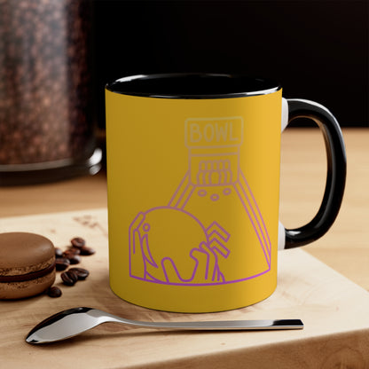 Accent Coffee Mug, 11oz: Bowling Yellow