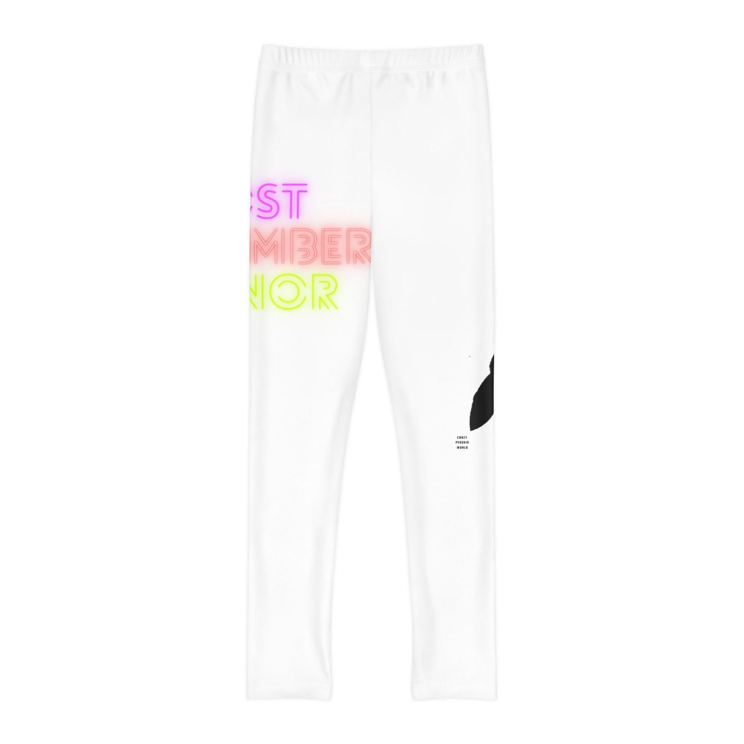 Youth Full-Length Leggings: Lost Remember Honor White