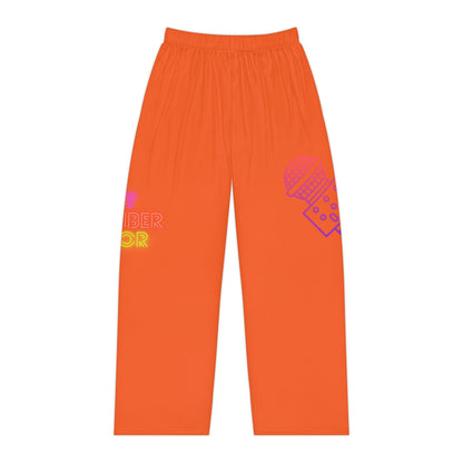 Women's Pajama Pants: Music Orange