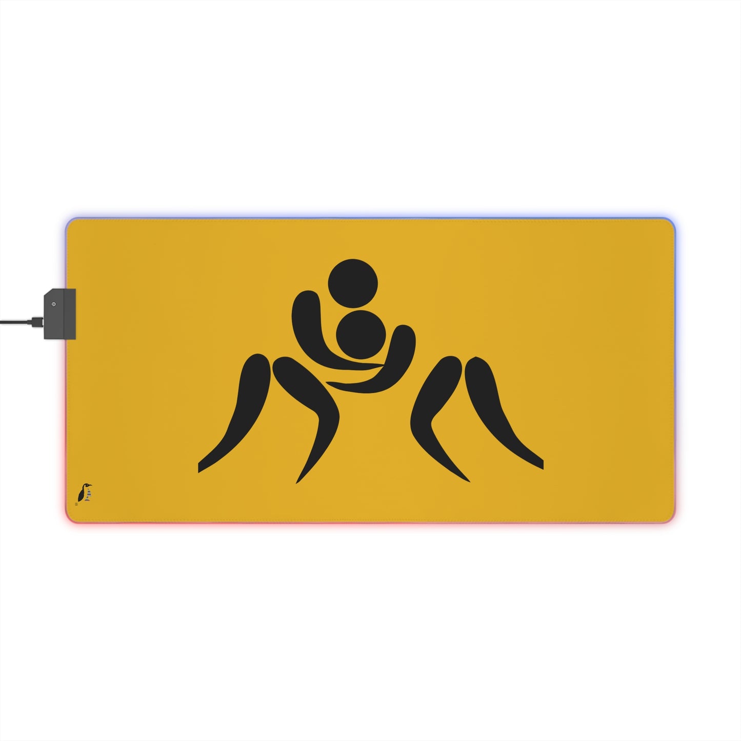 LED Gaming Mouse Pad: Wrestling Yellow