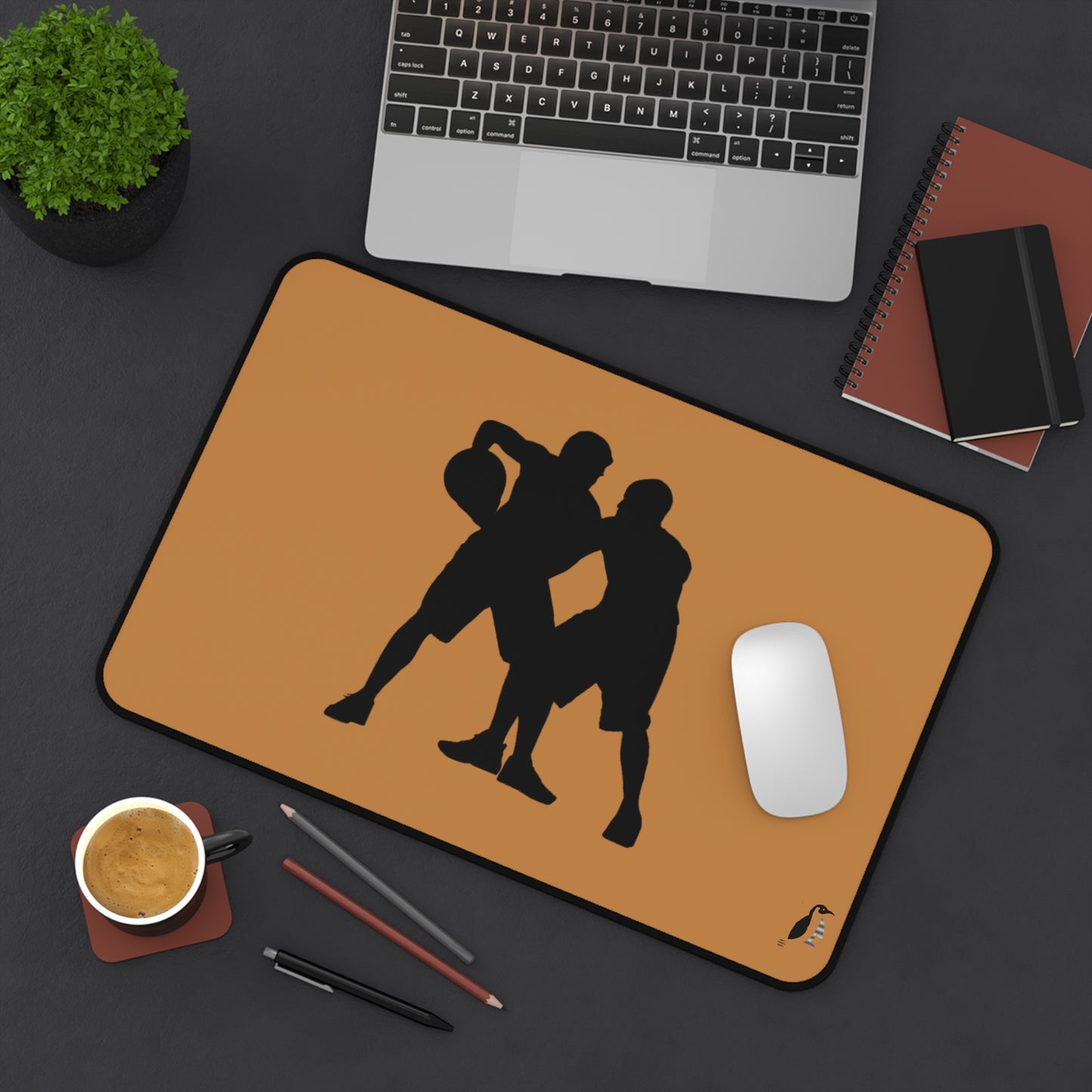 Desk Mat: Basketball Lite Brown