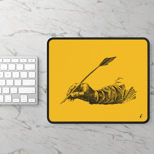 Gaming Mouse Pad: Writing Yellow