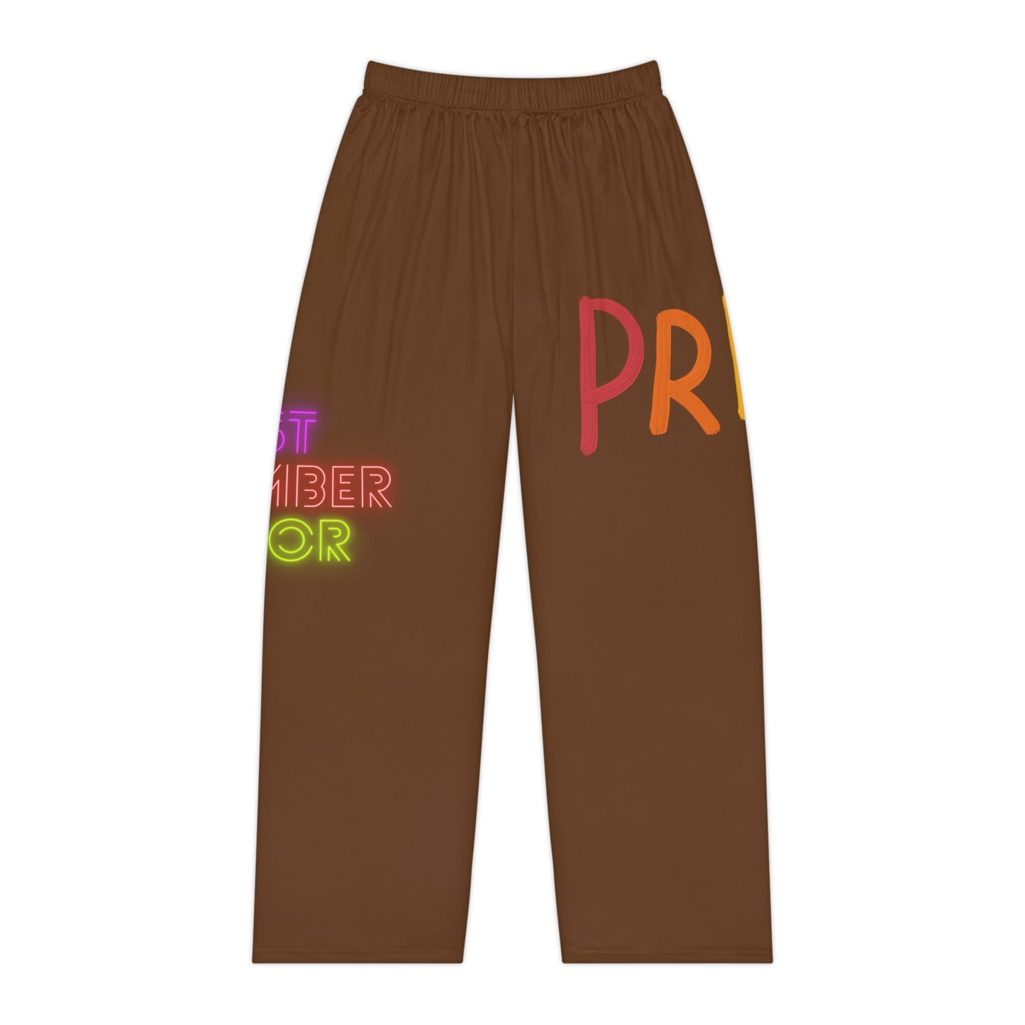 Pambabaeng Pajama Pants: LGBTQ Pride Brown