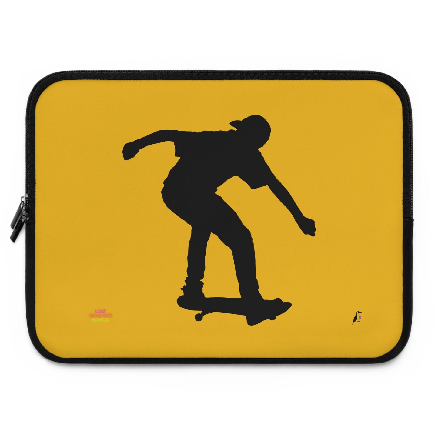 Laptop Sleeve: Skateboarding Yellow