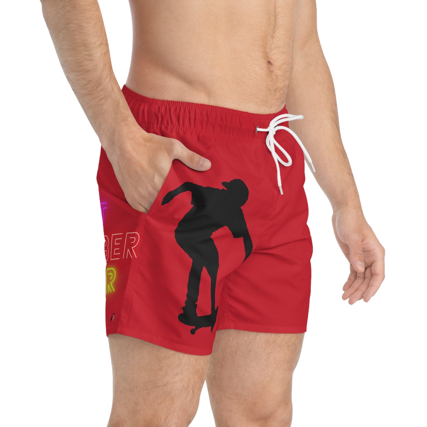 Swim Trunks: Skateboarding Dark Red