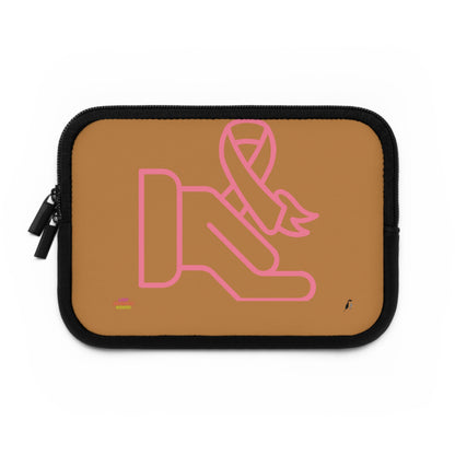 Laptop Sleeve: Fight Cancer Lite Brown