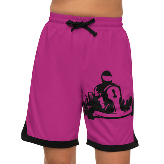 Basketball Rib Shorts: Racing Pink