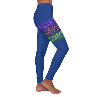 Women's Spandex Leggings: Lost Remember Honor Dark Blue