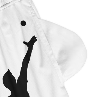 Basketball Rib Shorts: Tennis White