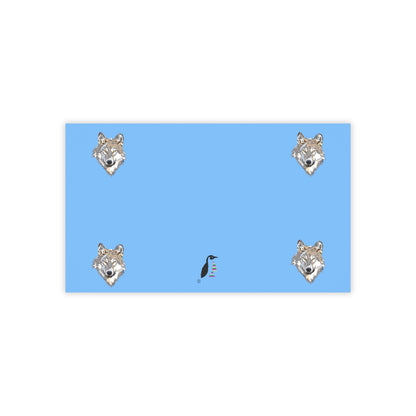 Post-it® Note Pads: Wolves Lite Blue