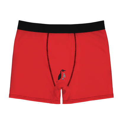 Men's Boxer Briefs: Bowling Red