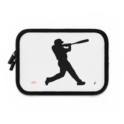 Laptop Sleeve: Baseball White