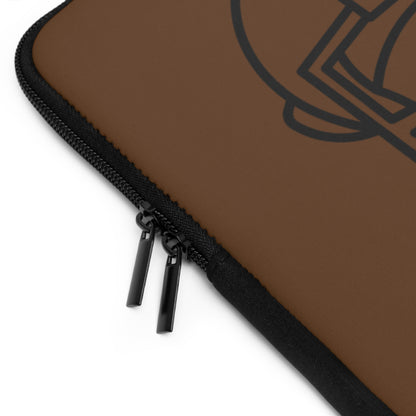 Laptop Sleeve: Football Brown